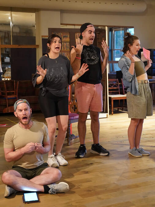 "Clue" Rehearsals (Photo: Bethany Nicole Muir)